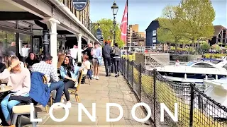 London Spring Walk, Famous Tourist Attraction along the River Thames, Tower Bridge, Tower of London
