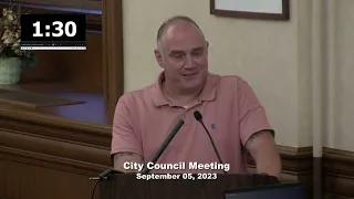 City Council Meeting  09/05/2023