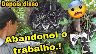 Ela provou do próprio veneno .!! A maior Cobra Jaracuçu que já encontrei.