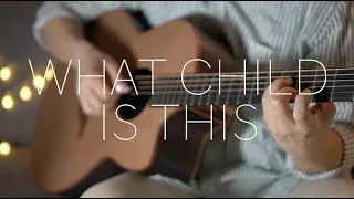 What Child Is This - Christmas Fingerstyle Guitar Instrumental Cover with Lyrics