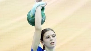 Ksenia Dedyukhina - 183 snatches with 24 kg kettlebell / Ксения Дедюхина - рывок гири 24 кг 183 раза