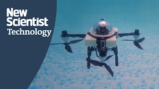 Waterproof drone can fly and swim using the same four propellers