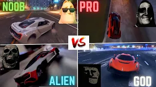 Asphalt 9 Noob vs Pro vs Alien vs God Part- 1