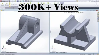 SolidWorks Practice Exercises for Beginners - 6 | SolidWorks Basics Tutorial | Rib Tool