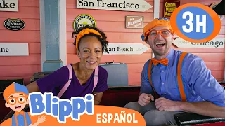 Exploremos el tren de Adveture City con Blippi | Blippi Español | Videos educativos para niños