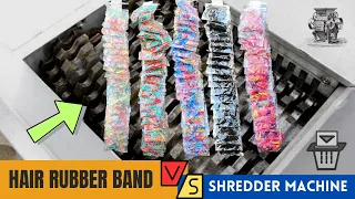 Hair Rubber Band vs Fast Shredder Machine | New Sound ASMR Satisfying