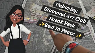 Unboxing Diamond Art Club Sneak Peek ✨️ Rest In Peace ✨️