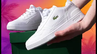 Unboxing Lacoste T-Clip White Trainers Summer Freshness on your feet