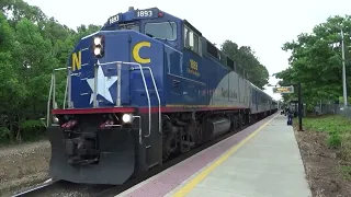Railfaning Cary, NC Ft. BNSF Leader, NS, CSX, Amtrak