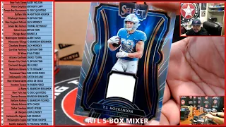 3/13/20 NFL 5-BOX MIXER - RANDOM TEAMS BREAK