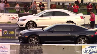 12 Second Ford Taurus SHOs vs All - 1/4 Mile Drag Races