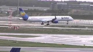 CONDOR Boeing 757 landing at Frankfurt