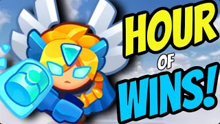 1 HOUR of *KNIGHT of LIGHT* BEING THE BEST DECK IN THE GAME!! | In Rush Royale!