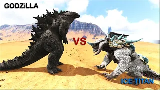 GODZILLA VS ICE TITAN || ARK: Survival Evolved