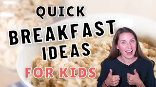 BREAKFAST IDEAS THAT KIDS CAN MAKE THEMSELVES! QUICK & EASY BREAKFAST FOR SCHOOL DAYS!