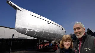 Building an ALUMINUM Sailboat Pt 12 - Keel Assembly Welded On