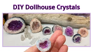 DIY Miniature Dollhouse  Crystals Using Rock Salt