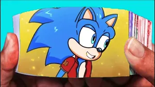 FLIP BOOK Rouge's False Love With Sonic Makes Amy Angry |Very Sad Story But Happy Ending