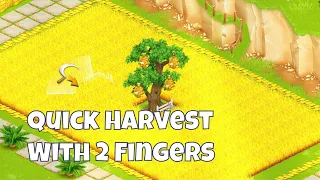 How to make Quick Harvest with 2 fingers? | Hay Day Tips & Tricks✌🏻