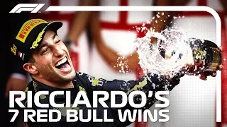 Daniel Ricciardo's Seven Red Bull Victories