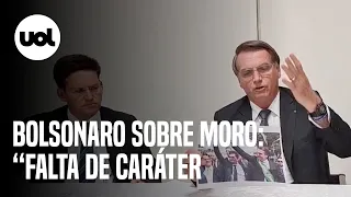 Bolsonaro critica Moro e fala sobre vazamentos da Lava Jato: “Vergonhosas trocas de informações”