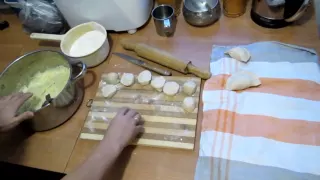 Семья Бровченко. Вареники с картошкой. Тесто и начинка. Рецепт.