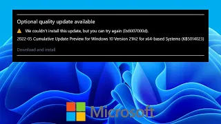 (Fixed) We Couldn't Install This Update, But You Can Try Again (0x8007000d) In Windows 11/10