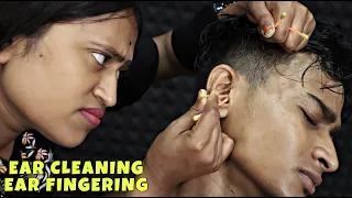 Heavy Oil Head Massage & Hair Scratching | Ear Cleaning & Ear Fingering | Neck Cracking | ASMR RELAX