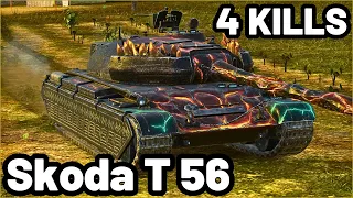 Skoda T 56 | 5.7K DAMAGE | 4 KILLS | WOT Blitz Pro Replays