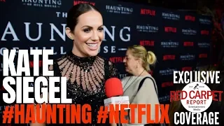 Kate Siegel interviewed at #Netflix's The #Haunting of Hill House S1 Premiere Event