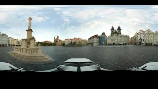 Prague's Staromestske Namesti - 360 video with Mosaic Viking - 360 mobile mapping camera