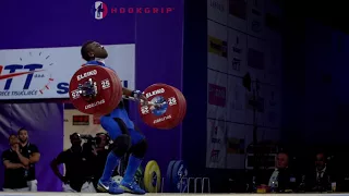 Bernardin Kingue Matam (69) - 180kg Clean and Jerk @ 2017 European Championships