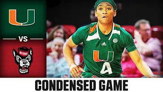 Miami vs. NC State Condensed Game | 2022-23 ACC Women’s Basketball