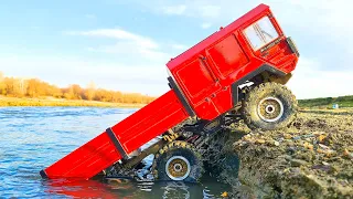 Awesome MAN KAT 6x6 VS SHERP River Crossing Challenge | RC Truck MUD OFF Road Adventures