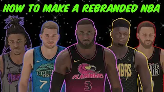 How To Make A Custom NBA 2K23 League! | Tutorial For 30 Rebranded Teams