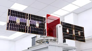 Satellite Solar Panel Deployment | Slow Motion