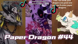 Dragon Puppet Crafts - Paper Dragon TikTok Compilation #44