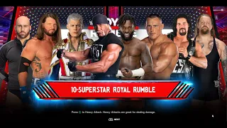 FULL MATCH - 2024 Mens Royal Rumble Match #wwe2k24 #royalrumble