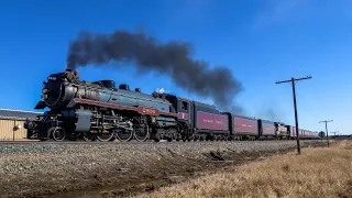 The Empress - CP 2816 Steam Locomotive - Olds to Edmonton, Alberta - March 18, 2024