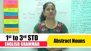 1st to 3rd STD English Grammar | Abstract Nouns | Grammar for Beginners