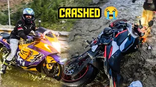 Apni Superbike Hayabusa Aur Echo Ka Itna Bada Crash Hogaya Ladakh Jaatey Waqt 😰 Ep7