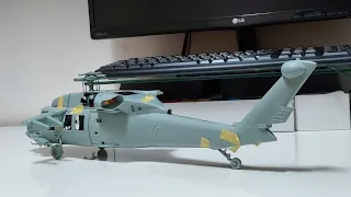 Academy AH-60L DAP Black hawk Part 03 : Tail landing gear & shock absorber