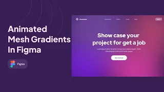 Mesh gradient effect animated in figma
