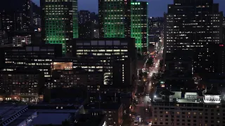 Ночной Манхэттен. Вид ночного Нью-Йорка на Манхэттене в HD #манхэттен #ночнойгород #ньюйорк