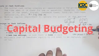 Capital Budgeting - Part 1