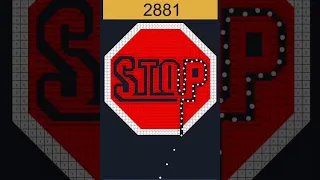 Bricks and Balls Brick Crusher game ads '3' Stop and play