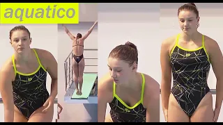 Diver Johanna Krauss (Germany) 4K at LEN 2022 - 3m Preliminary, Final | Beautiful diving