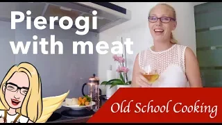 Traditional Polish Pierogi with meat - How to make Polish dumplings with meat from scratch