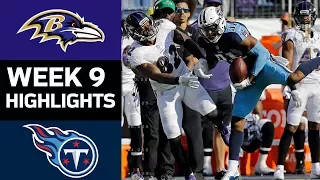 Ravens vs. Titans | NFL Week 9 Game Highlights