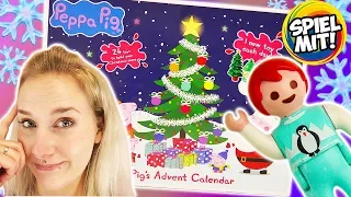 Peppa Wutz ADVENTSKALENDER MIT EMMA VOGEL & NINA AUSPACKEN | Playmobil Film Real Life Familie Vogel